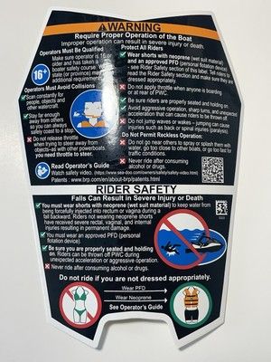 Наклейка оригинал BRP 219905553 (General Warning Decal)
