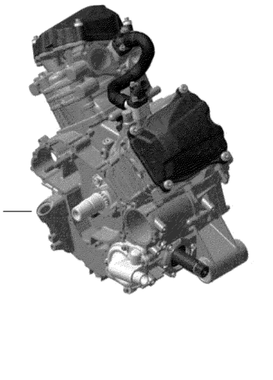 Двигатель (Лонг блок) 500 EFI Оригинал BRP 420049020 (Long Block, 500 EFI)