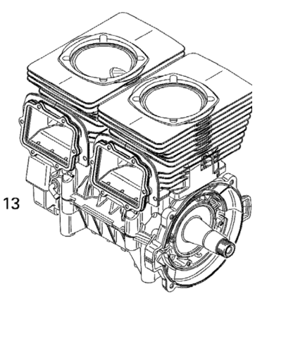 Оригинал BRP 420055201 (Short Block assy)