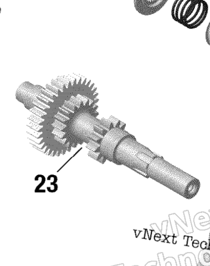 Вал промежуточный (Промвал) Оригинал BRP 420637707 420620677 для BRP Can-Am (Countershaft)