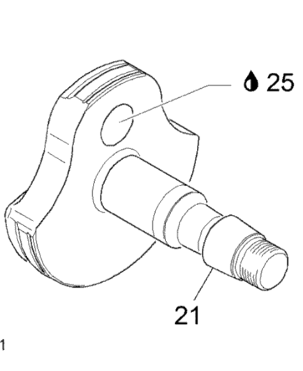 Щека коленвала MAG оригинал BRP 420818693 (Crankshaft (MAG side))