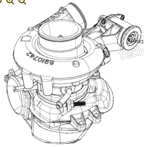 Турбина (Турбочарджер) оригинал BRP 420893735 для BRP LYNX/Ski-Doo 850 E-TEC Turbo (2020) (Turbocharger Assy)