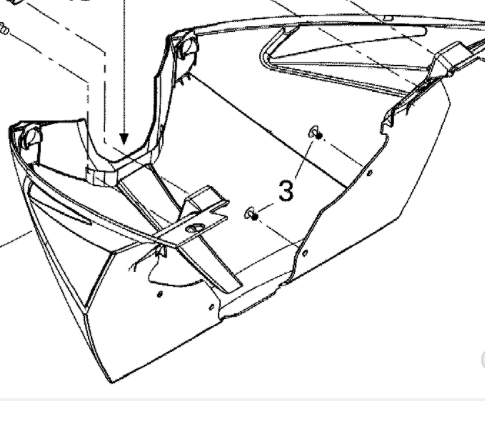 Поддон передний оригинал BRP 502006821 для BRP Ski-Doo
