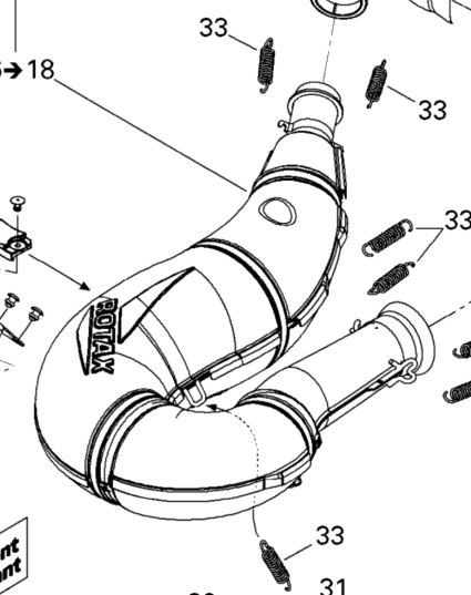 Оригинал BRP 514054797 Tune Pipe Assy