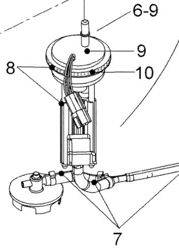 Топливный насос Оригинал BRP 605355331 для BRP LYNX/Ski-Doo (Fuel Sensor Module Ass'y )
