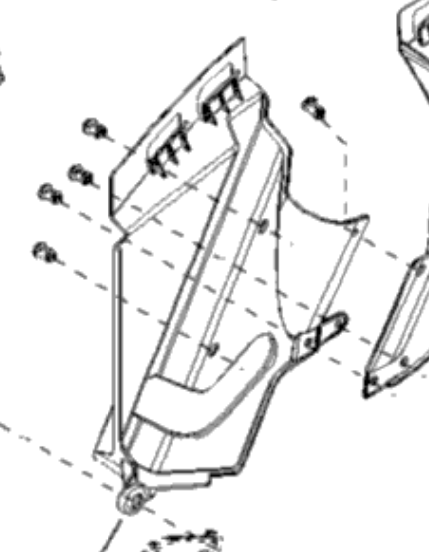 Переднее внутреннее крыло правое Оригинал BRP 705011463 705004558 для BRP Can-Am (RH Front Inner Fender)
