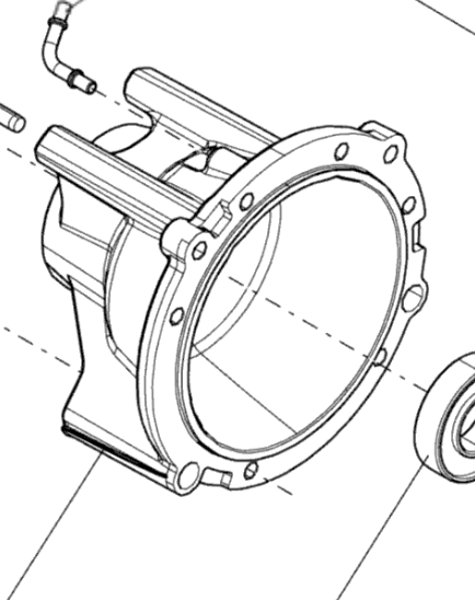 Крышка редуктора Оригинал BRP 705401610 для BRP Can-Am (Machined Front Cover)