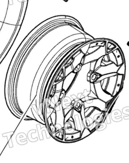 Диск колесный задний Оригинал BRP 705502237 для BRP Can-Am (Rear Rim Package XMR)