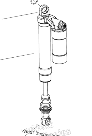 Задний амортизатор Оригинал BRP 706002603 для BRP Can-Am (Rear Shock Package XMR, Engine 1000R)