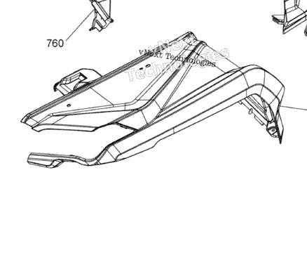 Комплект левого переднего крыла Оригинал BRP 715005640 для BRP Can-Am (Intense Red, LH Front Fender Kit)