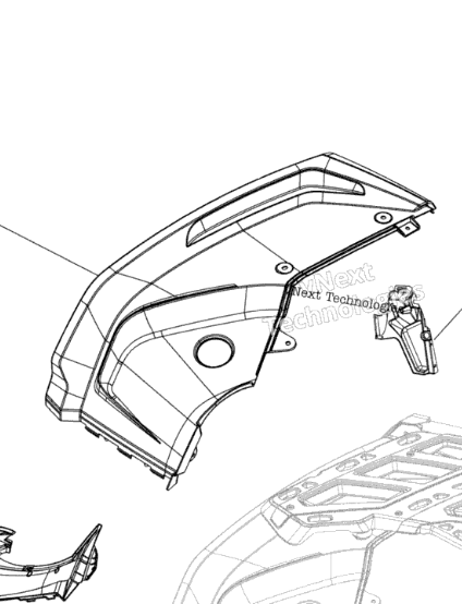 Комплект правого заднего крыла Оригинал BRP 715005790 для BRP Can-Am (Intense Red, RH Rear Fender Kit)