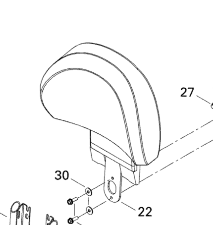 BRP 708000809 DOSSIER ASS. *BACKREST-ASSY. Спинка стальная сидения для квадроцикла