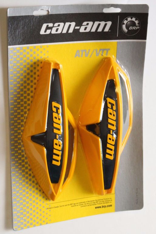 BRP 715000733 Handlebar Wind Deflectors Yellow / Black Комплект щитков защиты рук, Желто-Черный